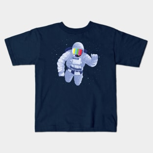 Lost TV Signal Astronaut Kids T-Shirt